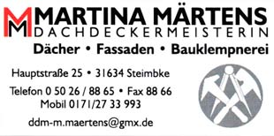 Martina Märtens Dachdeckermeisterin - Dächer, Fassaden ...